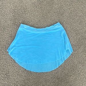 blue bullet pointe skirt